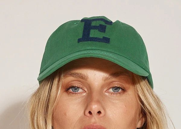 Shore Club College Letter Caps - Green Cap Shore Club