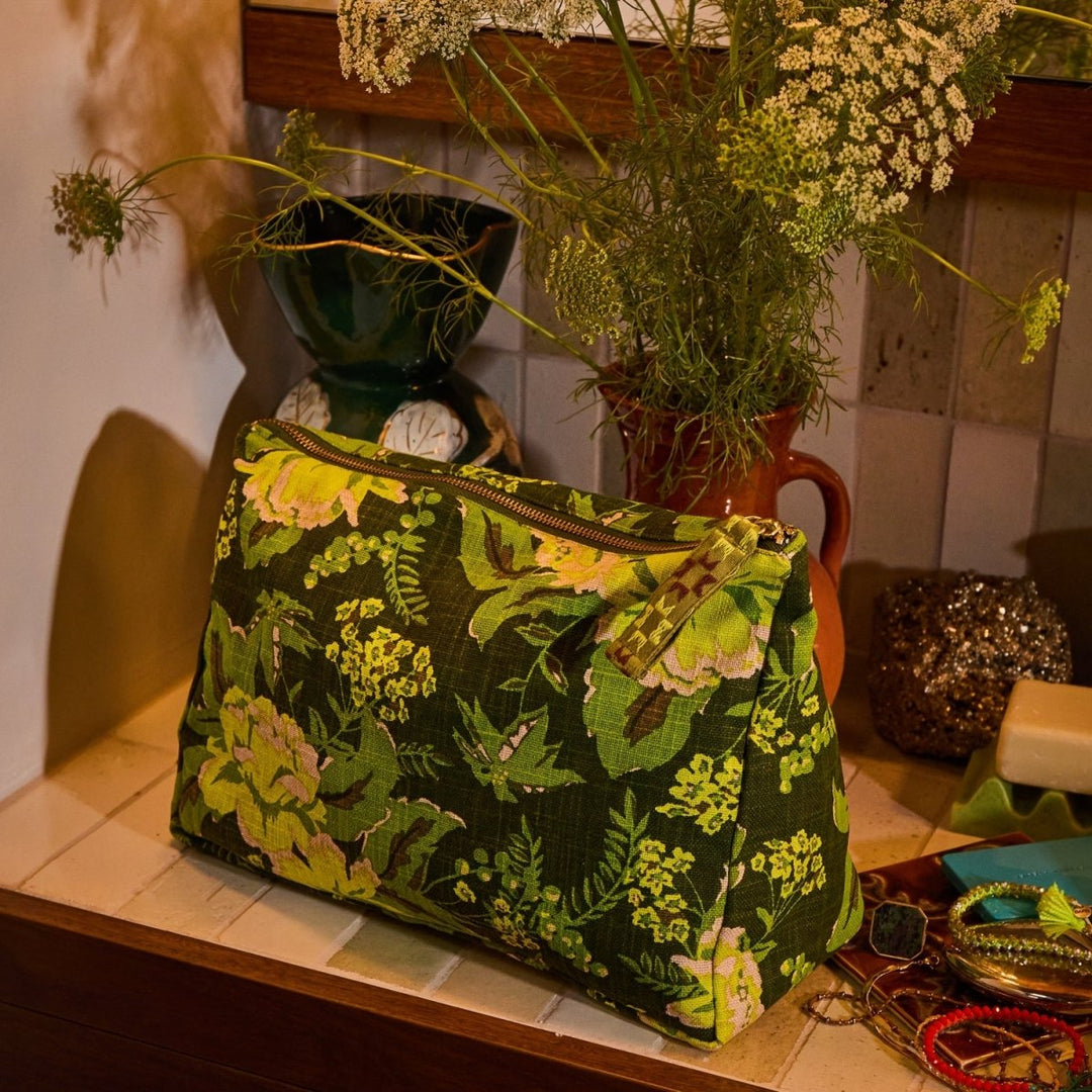 Sierra Cosmetic Bag Sage &amp; Clare