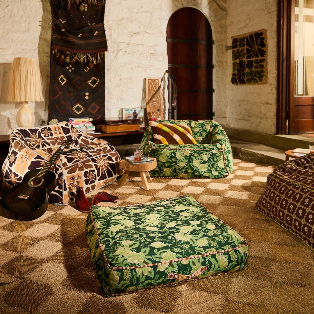 Sierra Jacquard Floor Cushion - Stanleyandstone