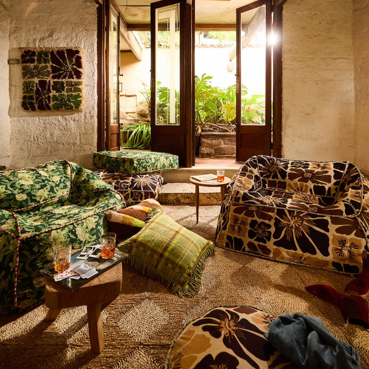 Sierra Jacquard Floor Cushion - Stanleyandstone