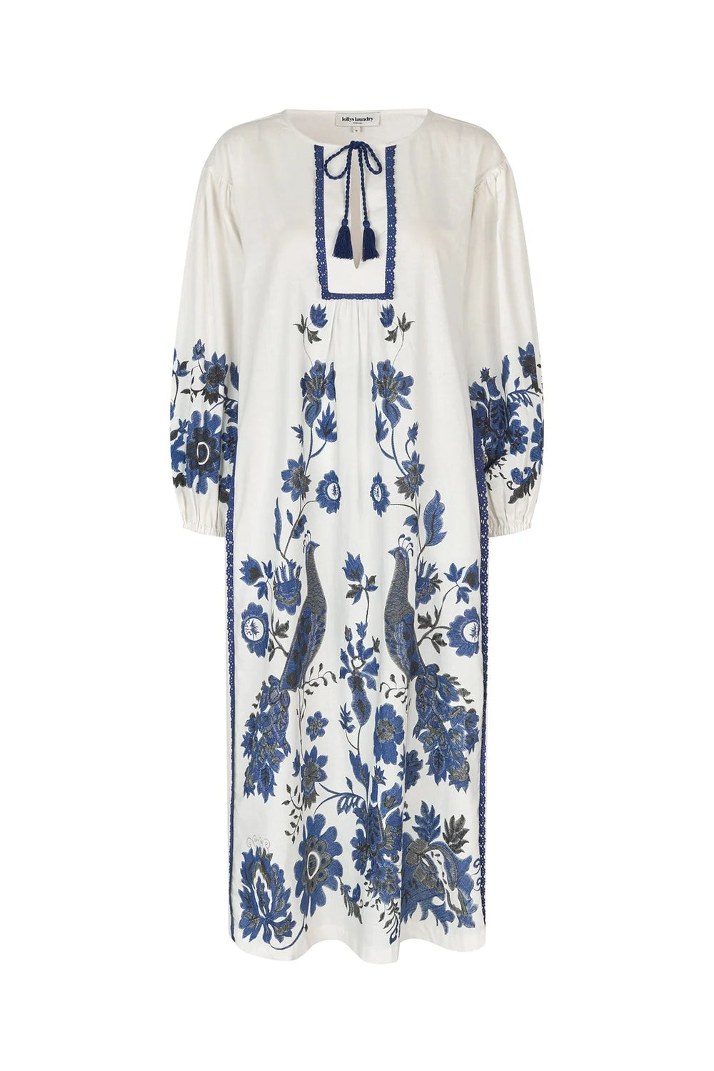 Silo Maxi Dress 3/4 Creme dress Lollys Laundry