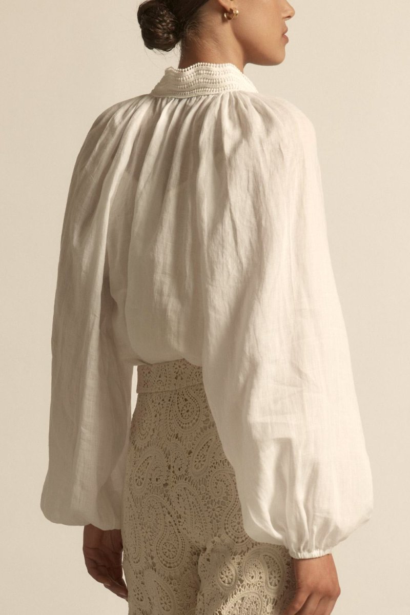 sincere top - porcelain Blouse Zoe Kratzmann