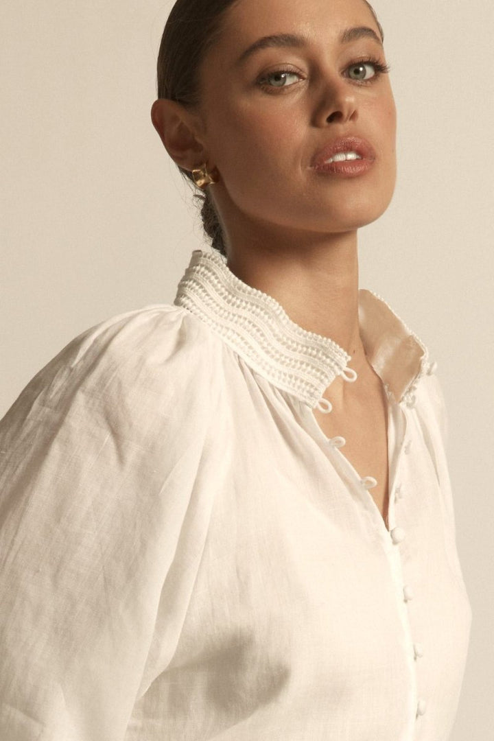 sincere top - porcelain Blouse Zoe Kratzmann