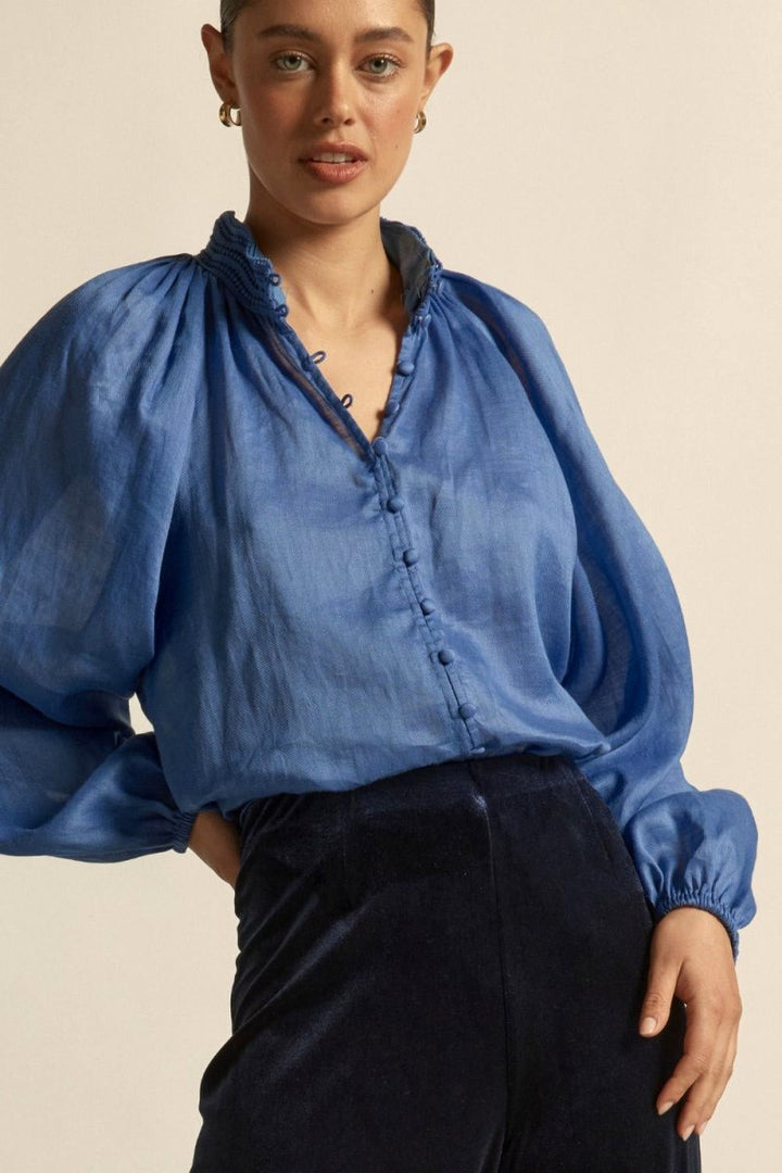 sincere Top - sapphire Blouse Zoe Kratzmann