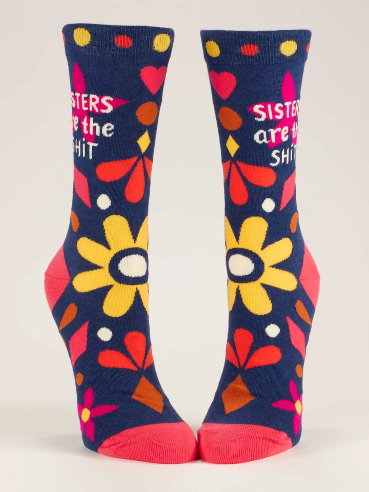 "Sisters are the shit" Socks socks Blue Q Socks