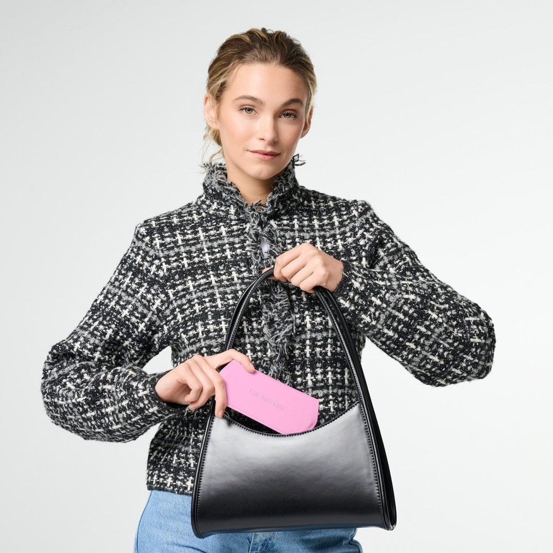Slimline Glasses Case - Candy Pink glasses case Fox and Leo