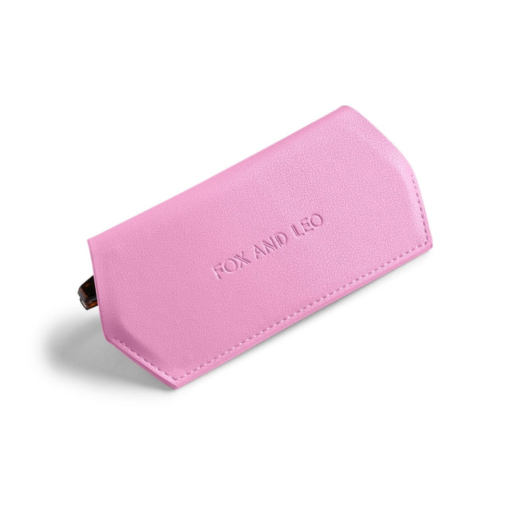Slimline Glasses Case - Candy Pink glasses case Fox and Leo