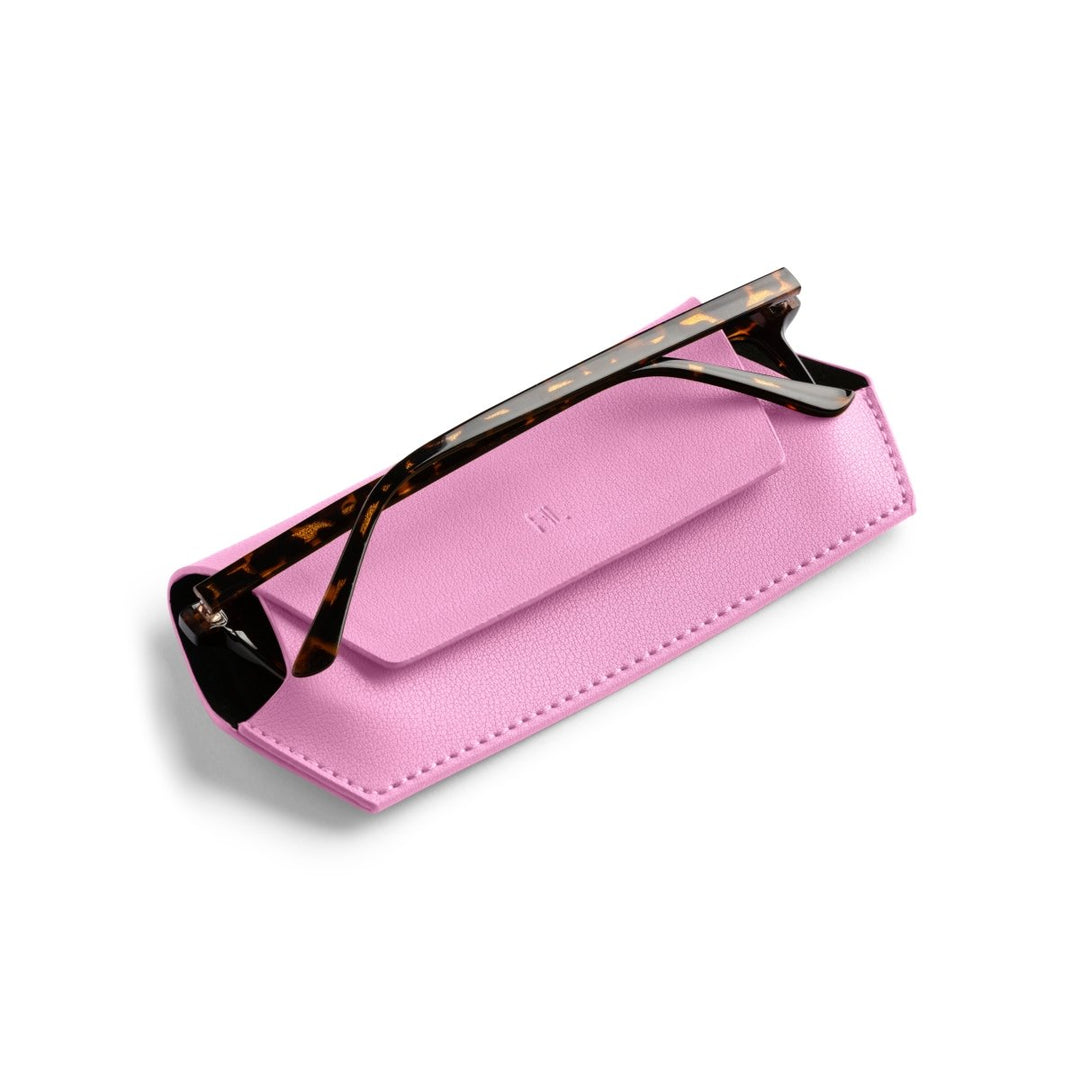 Slimline Glasses Case - Candy Pink glasses case Fox and Leo