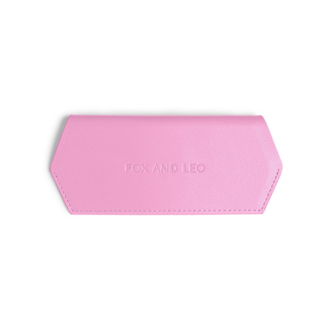 Slimline Glasses Case - Candy Pink glasses case Fox and Leo