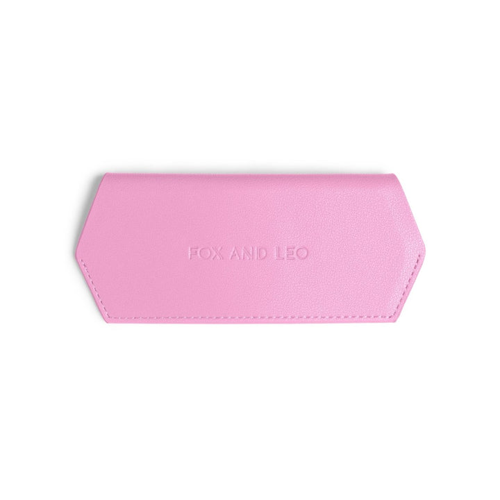 Slimline Glasses Case - Candy Pink glasses case Fox and Leo