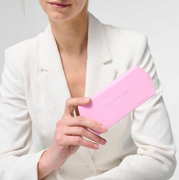 Slimline Glasses Case - Candy Pink glasses case Fox and Leo