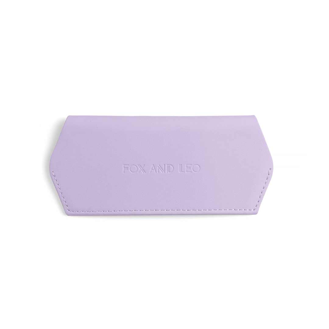 Slimline Glasses Case - Lilac glasses case Fox and Leo