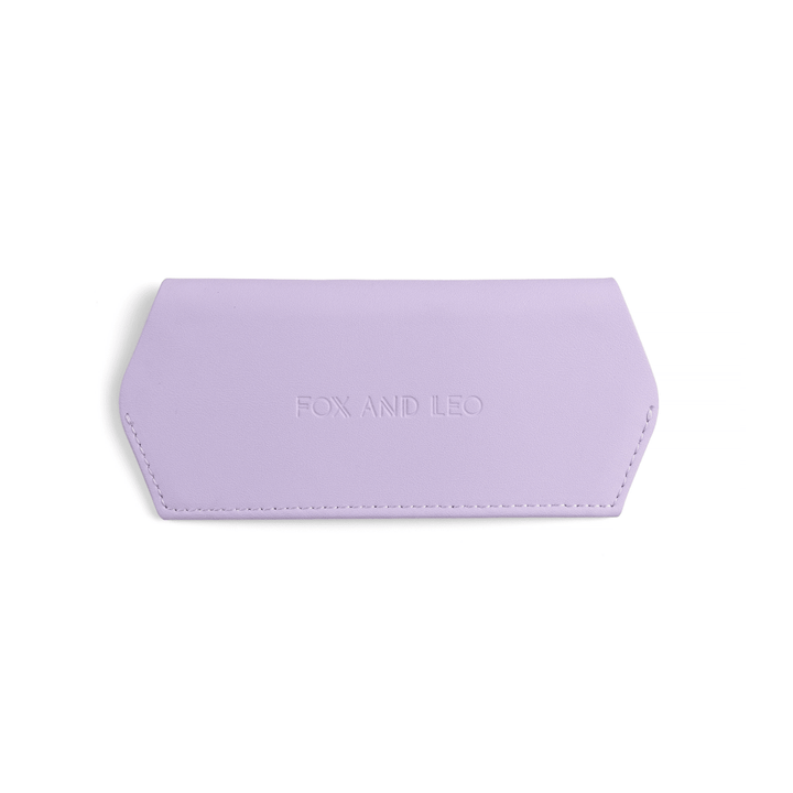 Slimline Glasses Case - Lilac glasses case Fox and Leo
