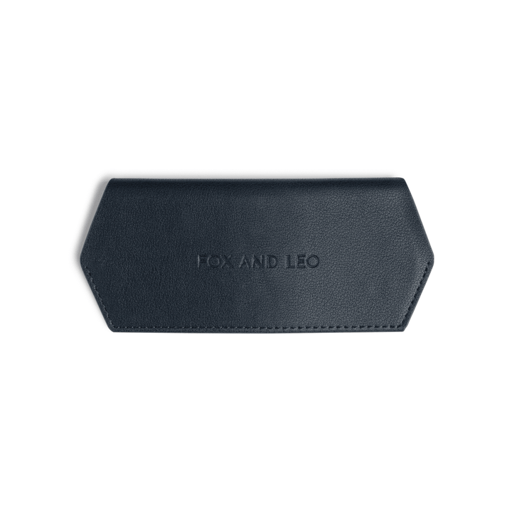 Slimline Glasses Case - Navy glasses case Fox and Leo