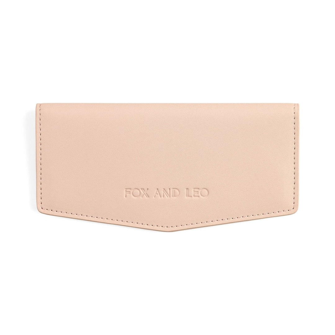 Slimline Wallet - Blush glasses case Fox and Leo