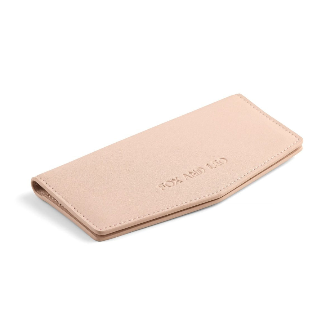 Slimline Wallet - Blush glasses case Fox and Leo