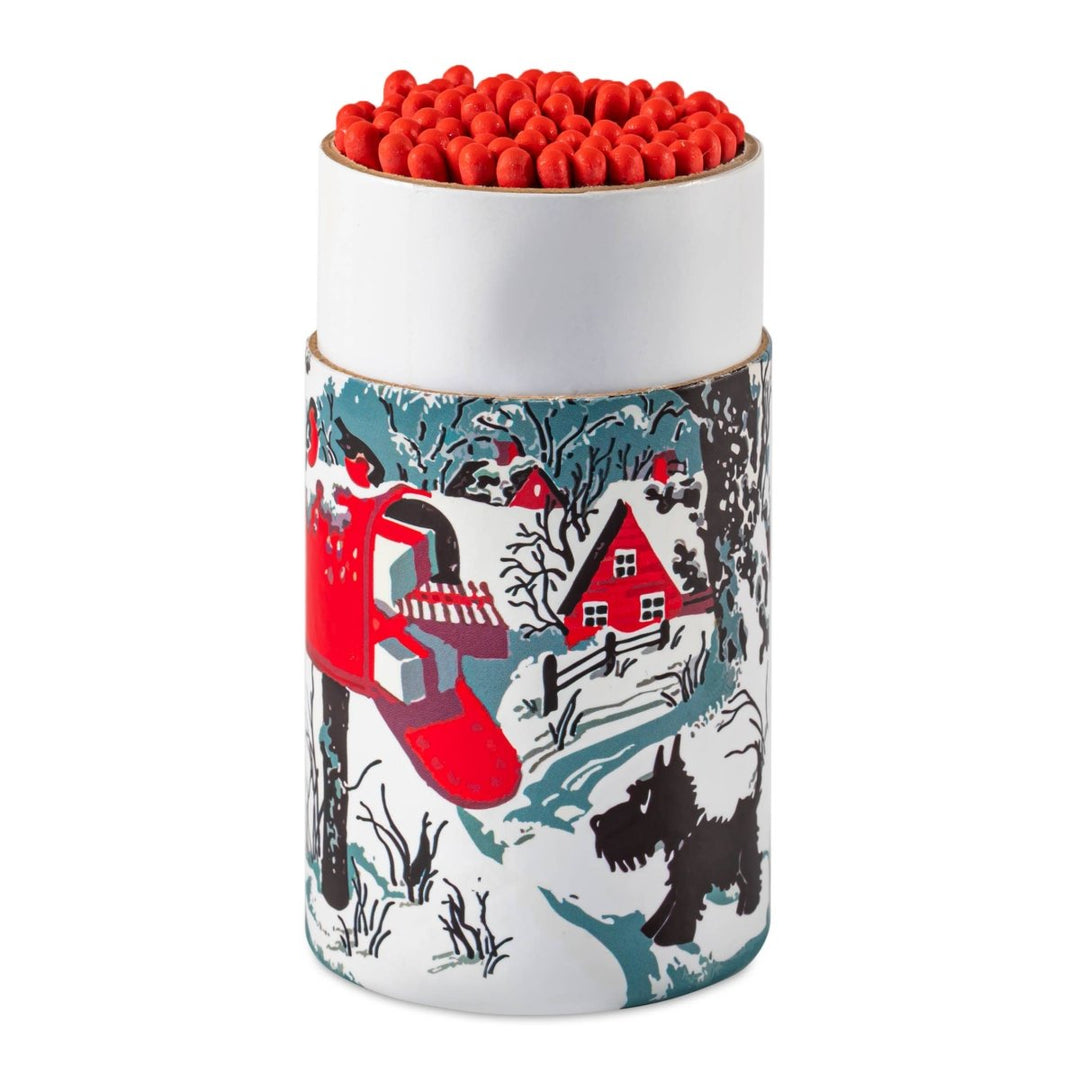 Snowy Letterbox | Large Cylinders - Safety Matches 🎄 - Stanleyandstone