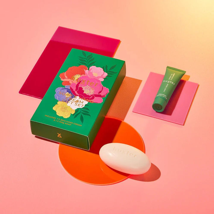 Soap & Hand Cream Gift Box | Green Tea & Cucumber Bar Soap HUXTER