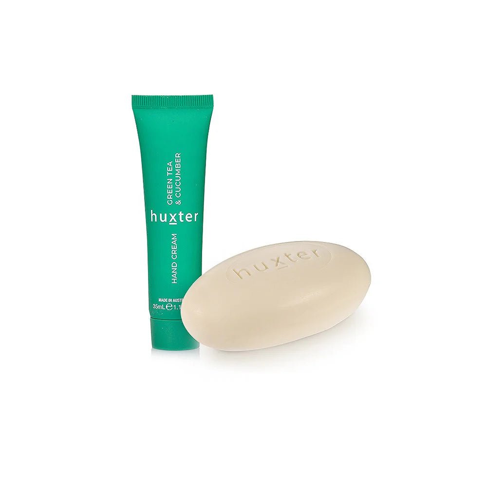 Soap & Hand Cream Gift Box | Green Tea & Cucumber Bar Soap HUXTER