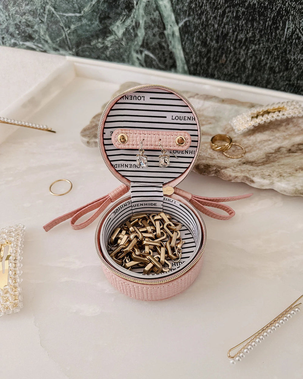 Sofia Jewelery Box - Pale Pink jewellery box Louenhide