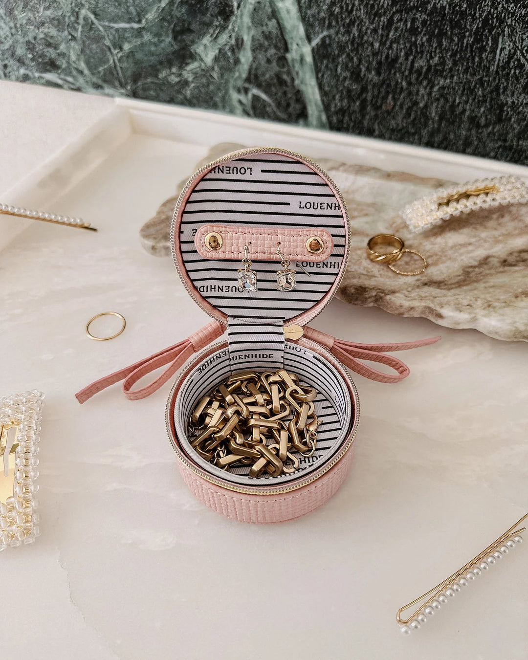 Sofia Jewelery Box - Pale Pink jewellery box Louenhide
