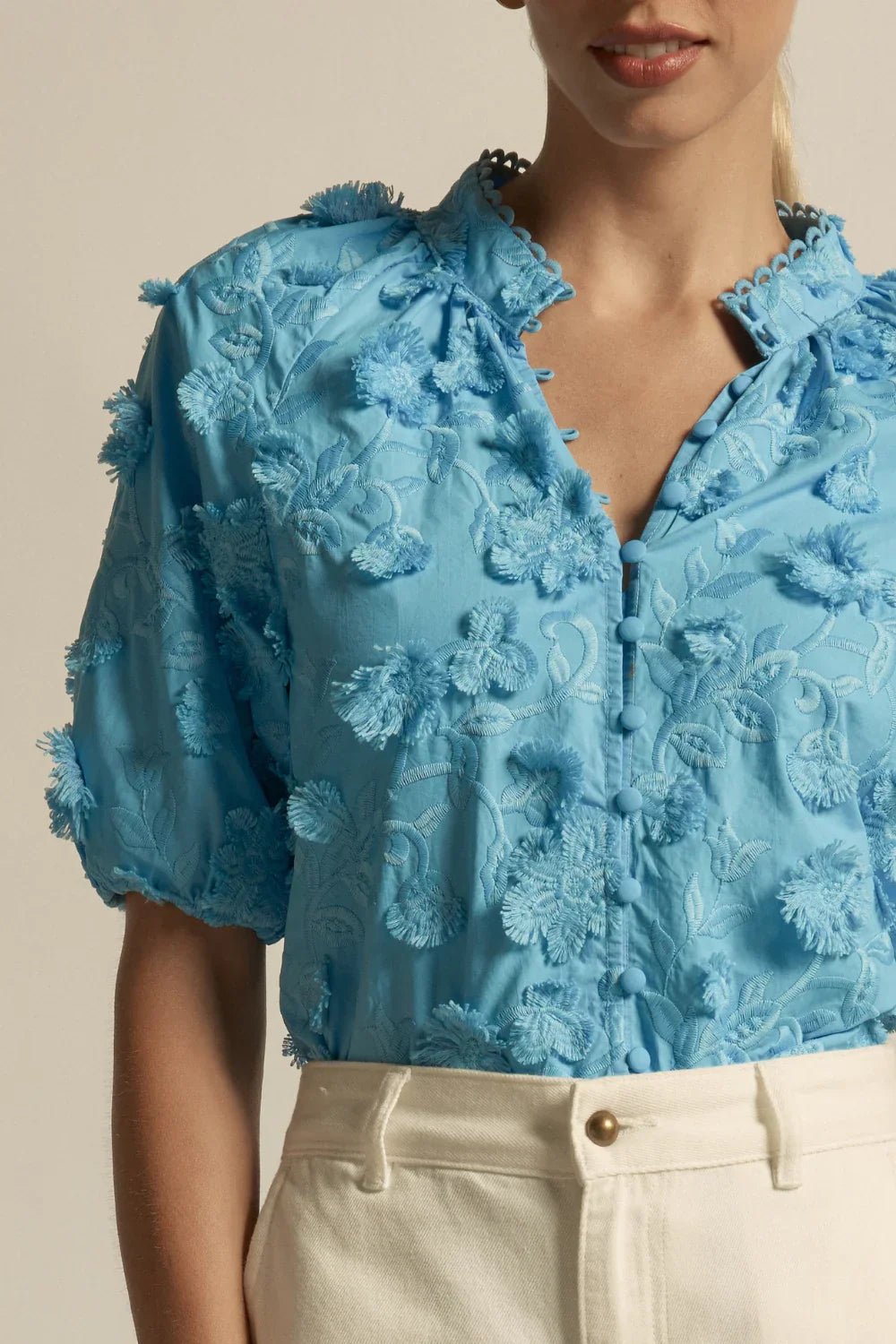 Solstice Top - Bay Broderie Blouse Zoe Kratzmann