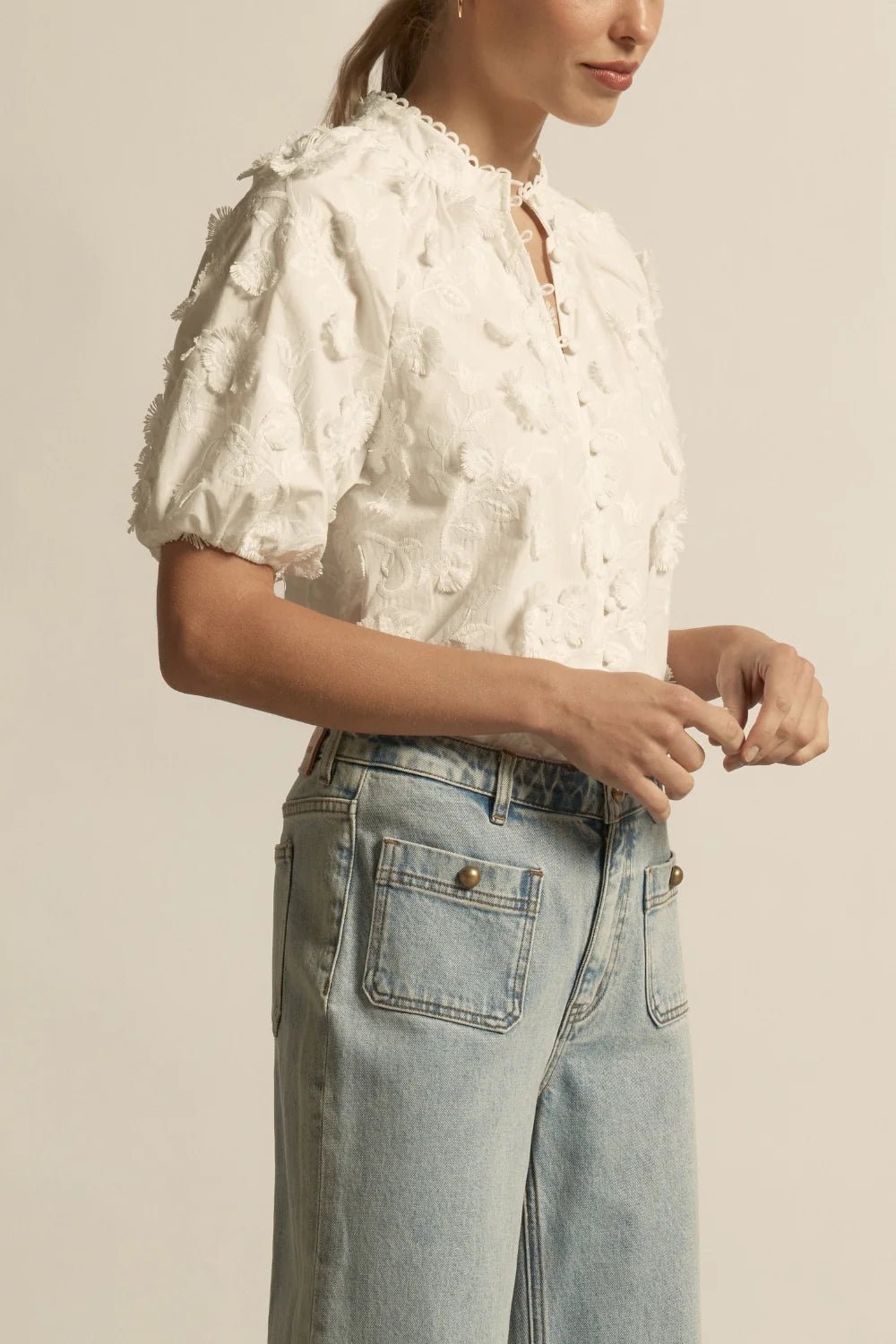 Solstice Top - porcelain Blouse Zoe Kratzmann