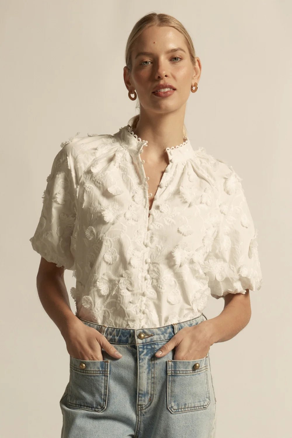 Solstice Top - porcelain Blouse Zoe Kratzmann