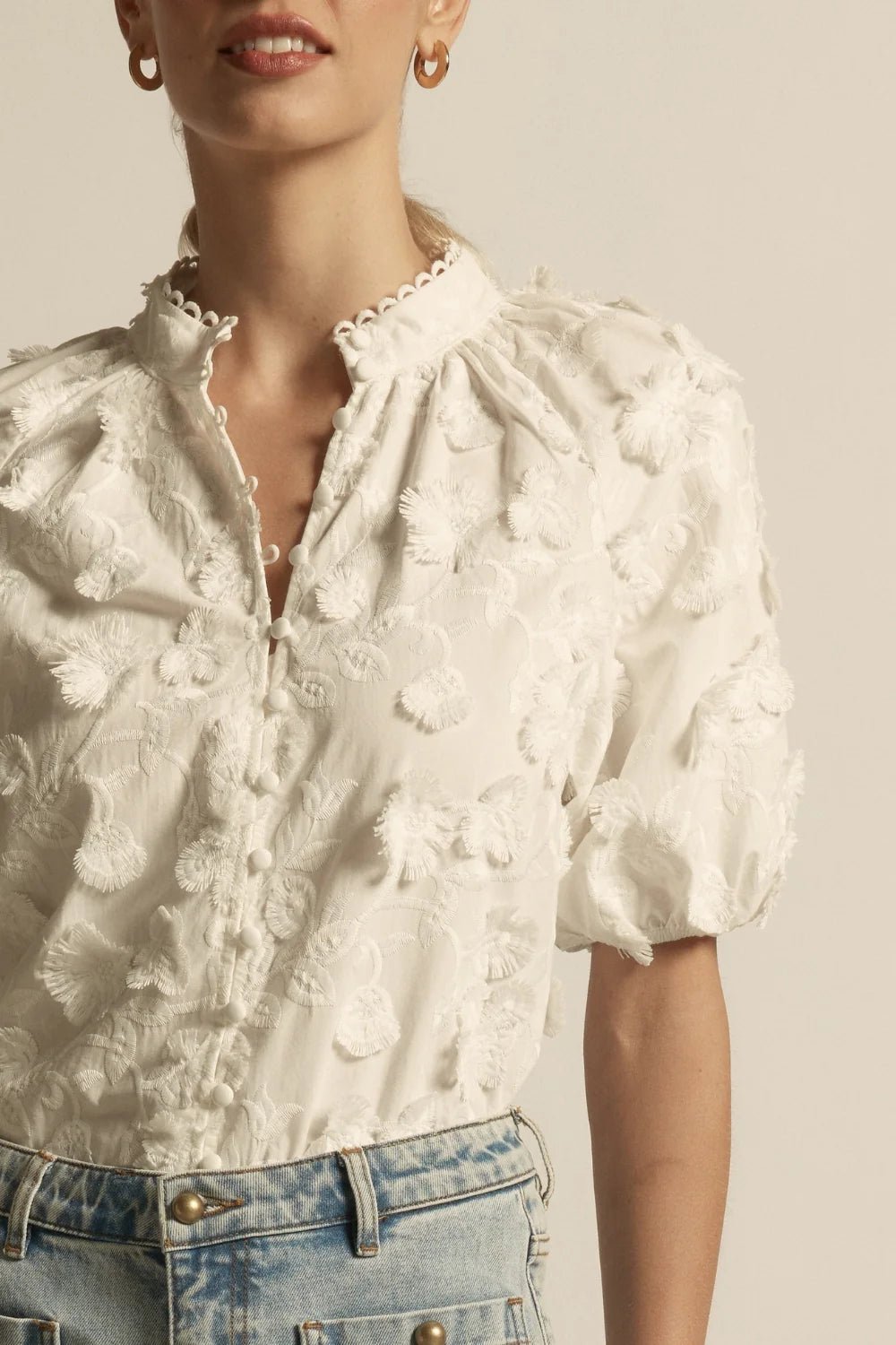 Solstice Top - porcelain Blouse Zoe Kratzmann