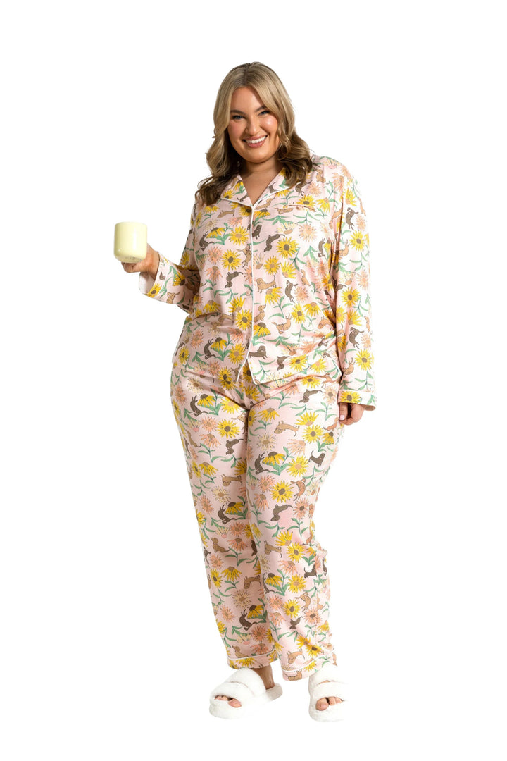 Souluna Cozy Dashing Sunflower - Long sleeve Pyjamas sleepwear Souluna Sleepwear