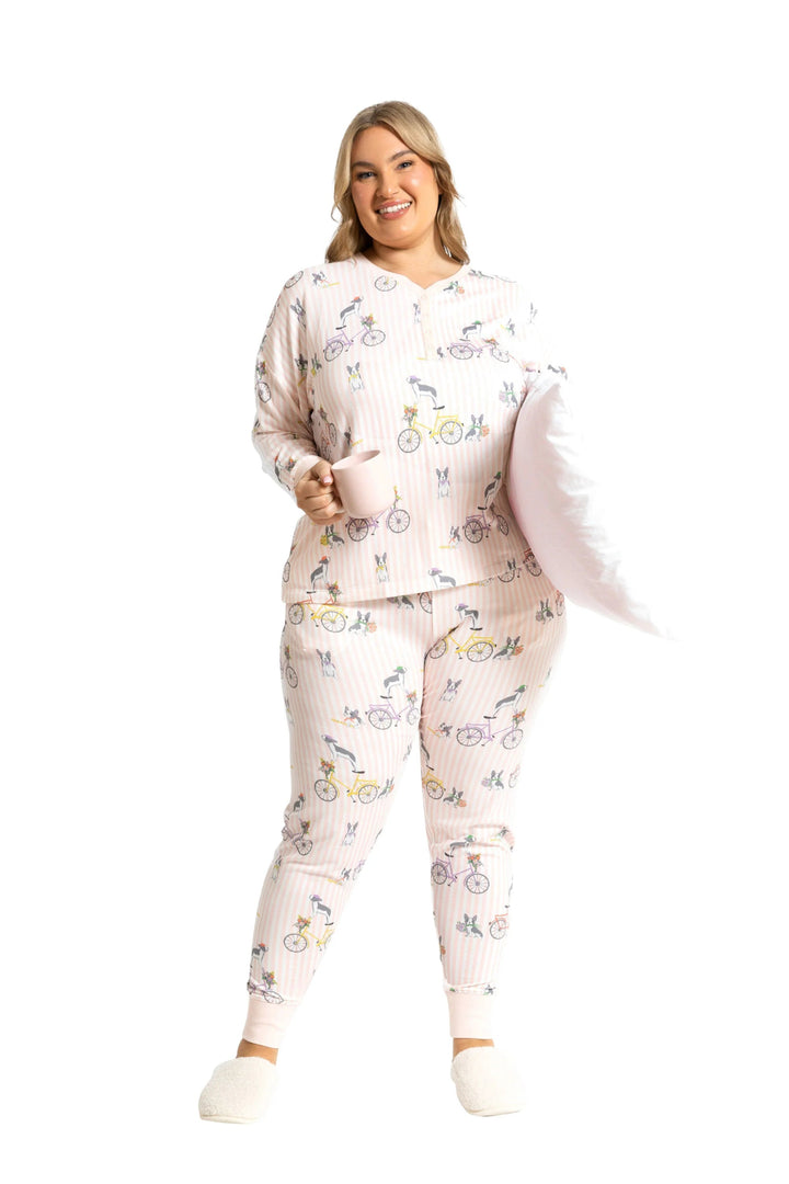 Souluna Cozy Tour de frenchie - Long sleeve Pyjamas sleepwear Souluna Sleepwear