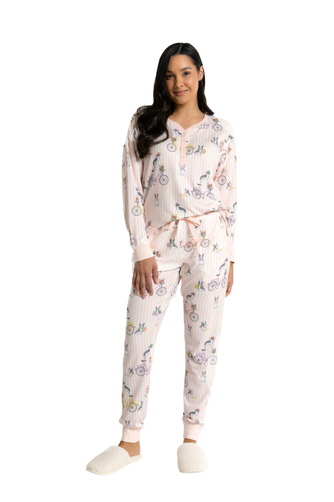 Souluna Cozy Tour de frenchie - Long sleeve Pyjamas sleepwear Souluna Sleepwear