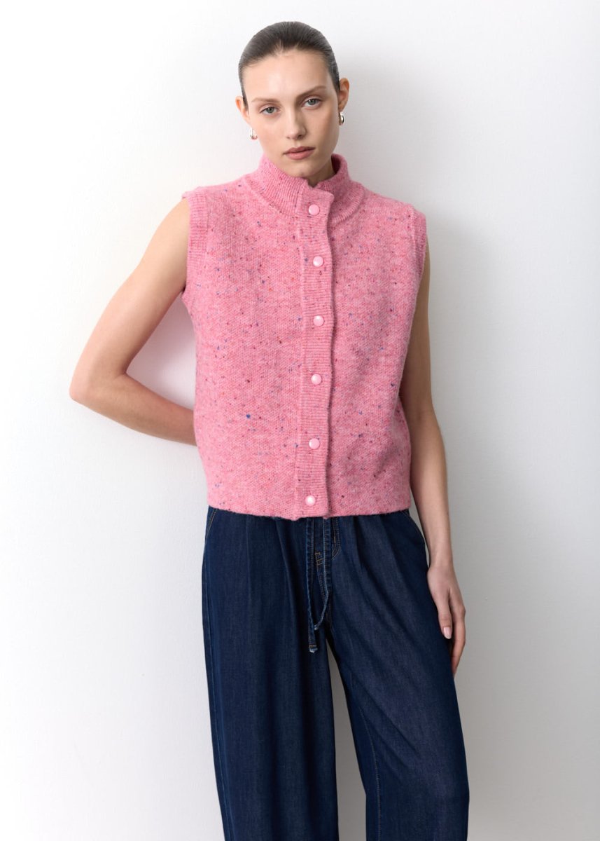 Speckled Knitted vest- ROSE knit Little Lies