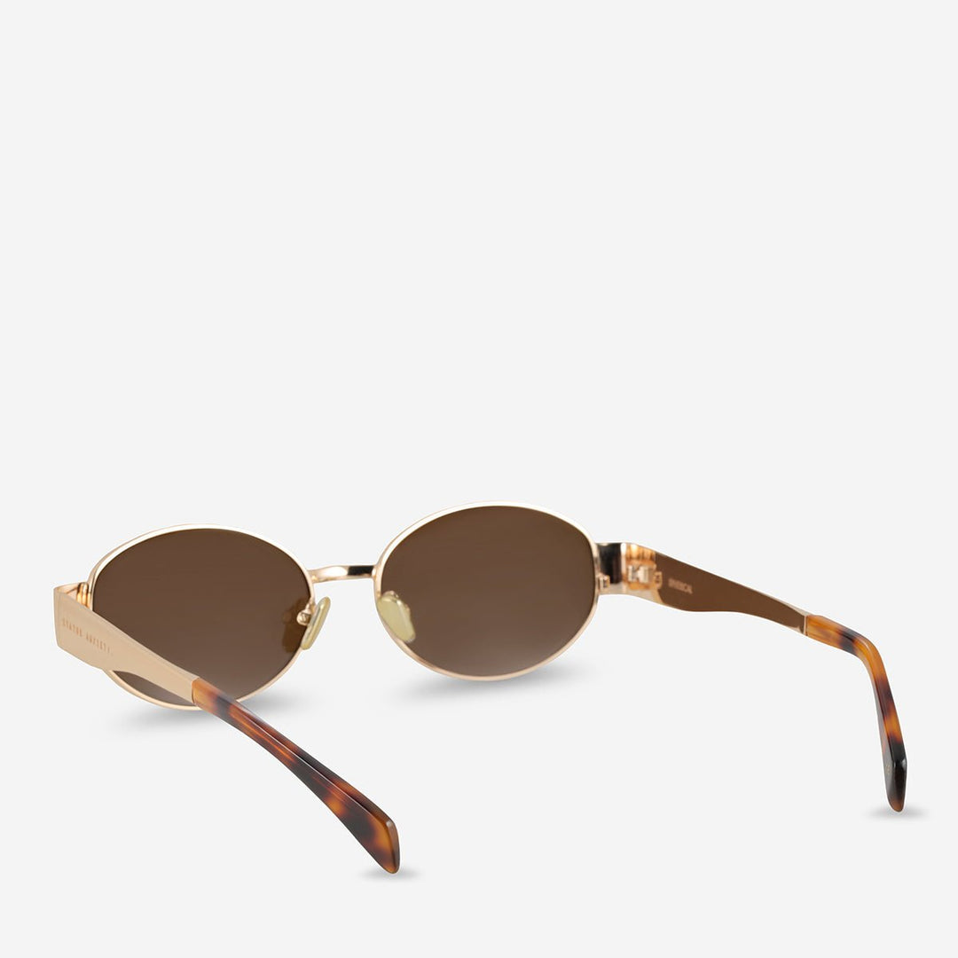Spherical Sunglasses - Gold Status Anxiety