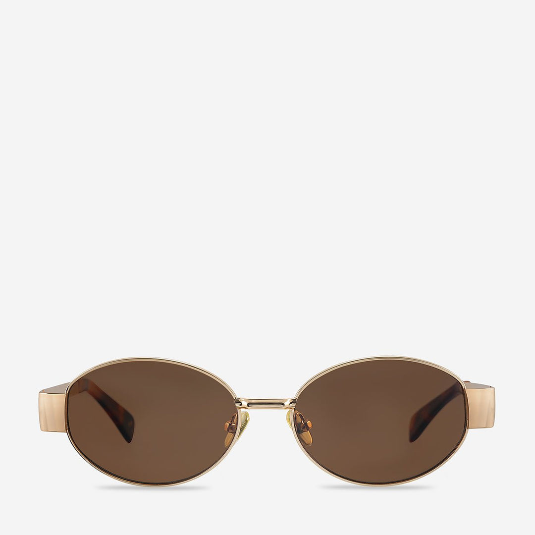 Spherical Sunglasses - Gold Status Anxiety