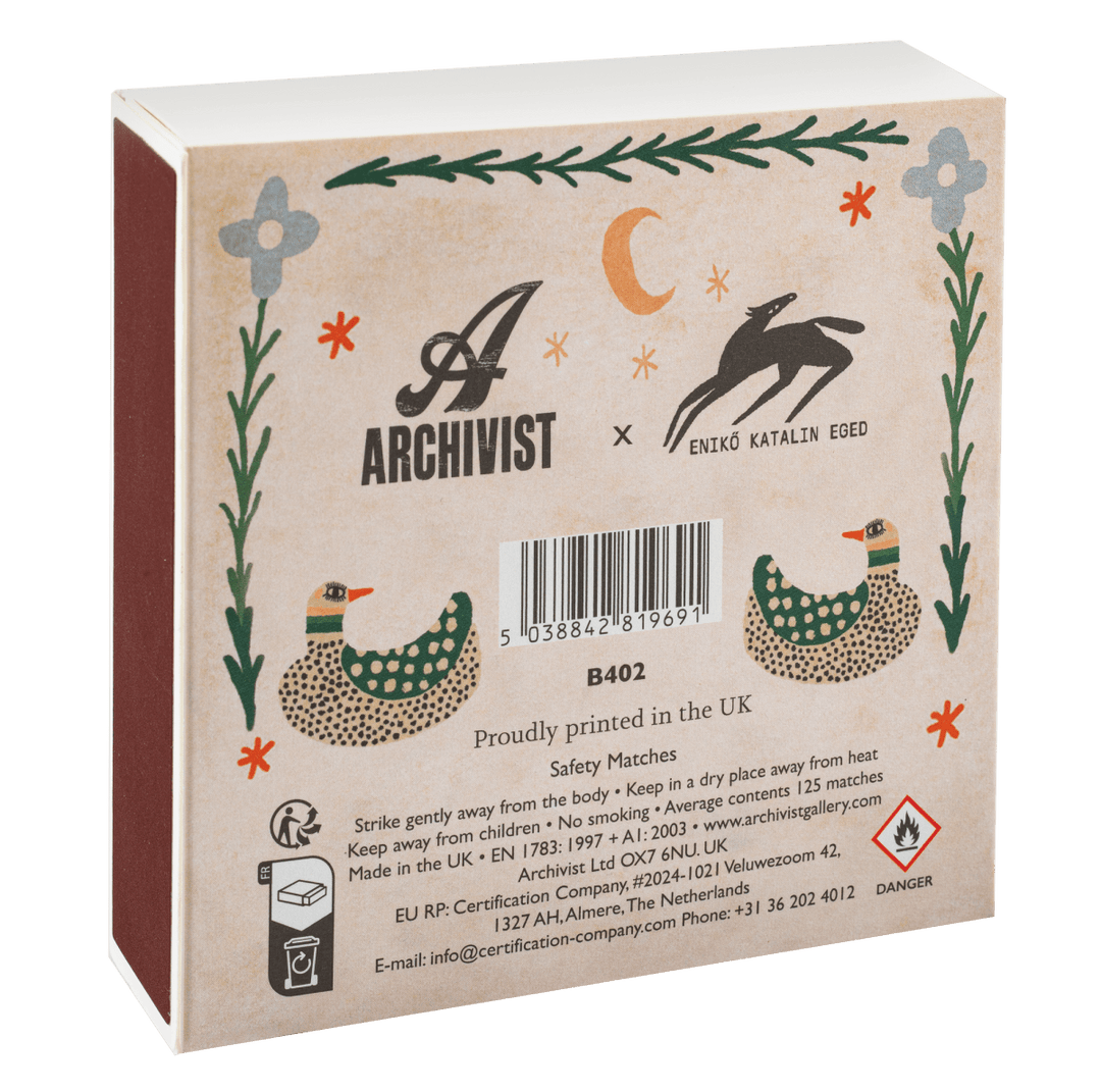 Spotted Duck | Square - Safety Matches - Stanleyandstone