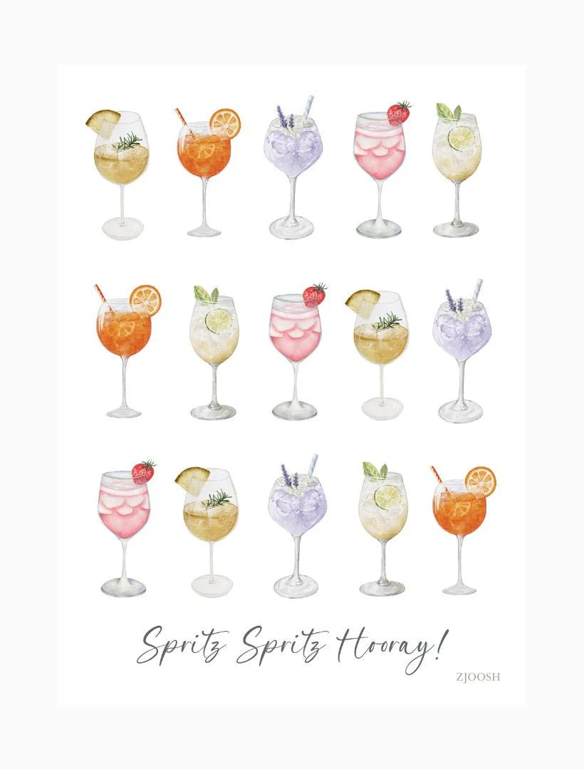 Spritz Hooray Tea Towel zjoosh