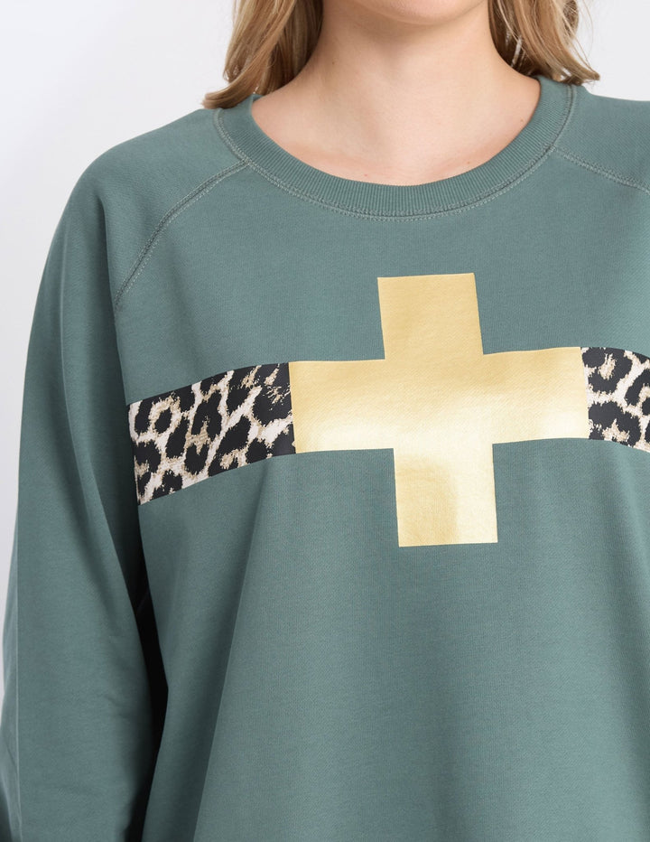 Stella & Gemma Classic Sweat Moss Star Crossed Tee shirt Stella and Gemma