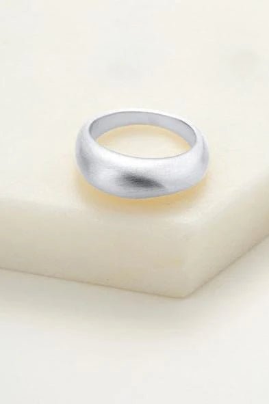 Steph Brushed Ring - Silver ring Zafino Jewellery