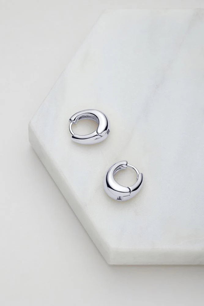 Steph Hoop Medium - Silver Earing Zafino Jewellery