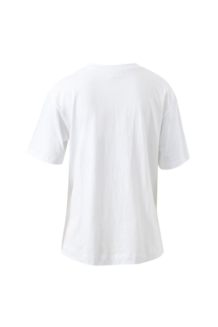 Stevie Slouchy Tee - White/Ceres Flora Tee shirt Ceres Life