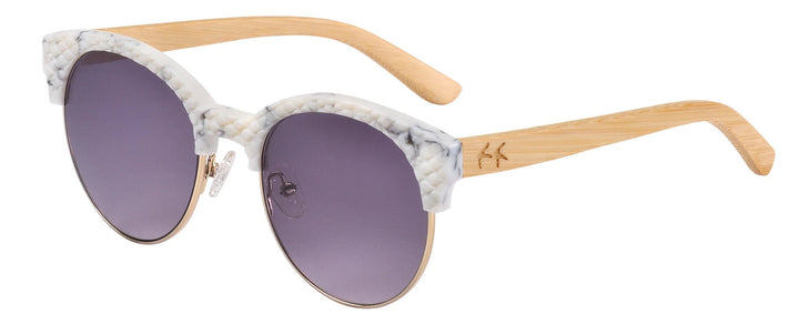 Sticks & Sparrow - Rise - White Marble Sunglasses Sticks and Sparrow