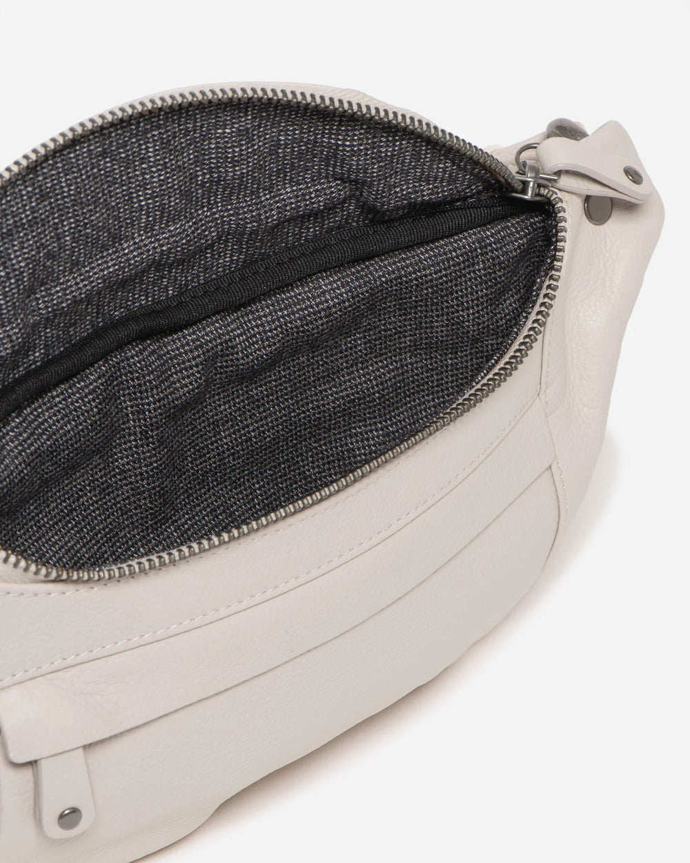 Stitch & Hide Bailey Leather Bum Bag - Ivory Bags Stitch and Hide