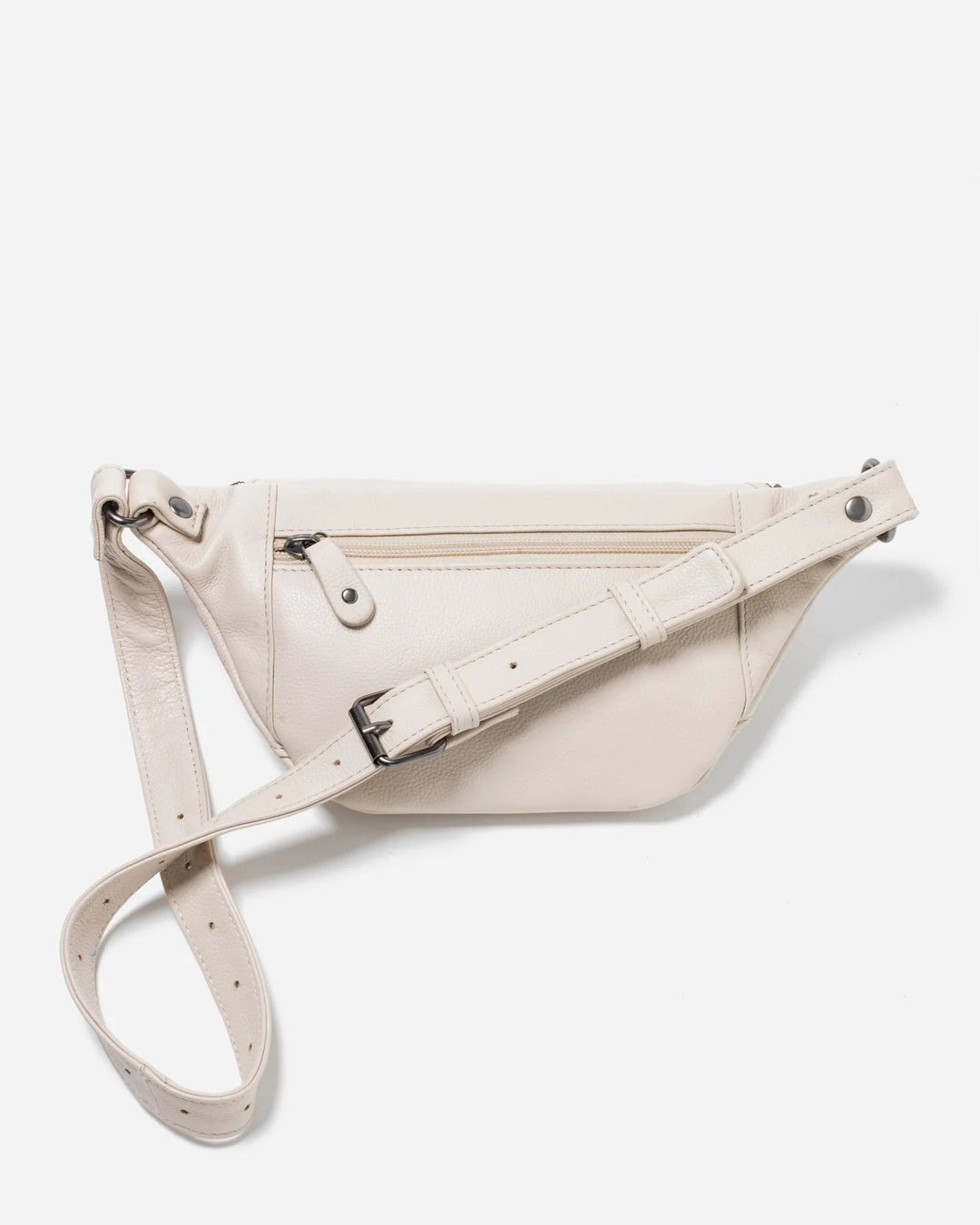 Stitch & Hide Bailey Leather Bum Bag - Ivory Bags Stitch and Hide