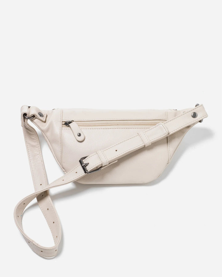 Stitch & Hide Bailey Leather Bum Bag - Ivory Bags Stitch and Hide