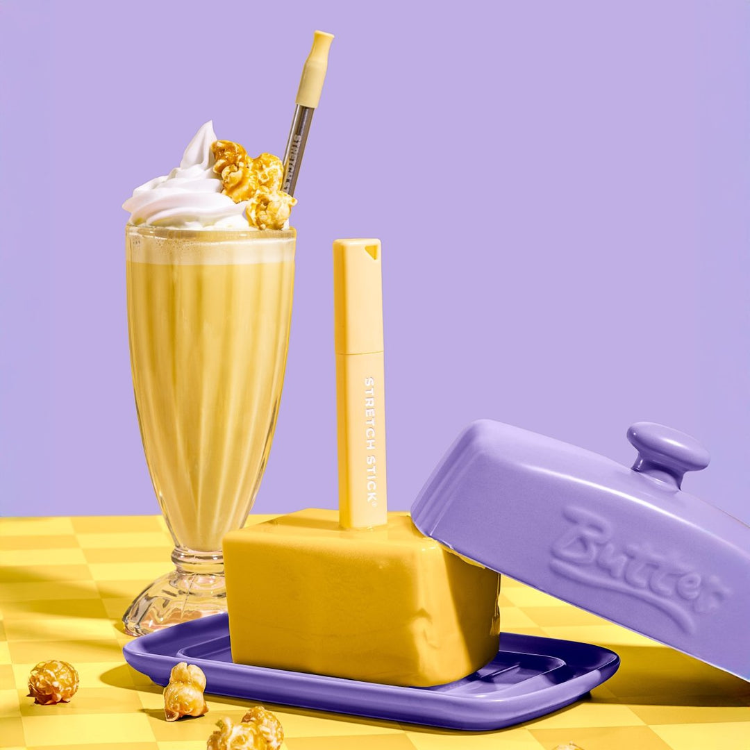 Stretch Stick - Compact Reusable straw Multiple colors accessories Stretch Me Co. Butter Yellow