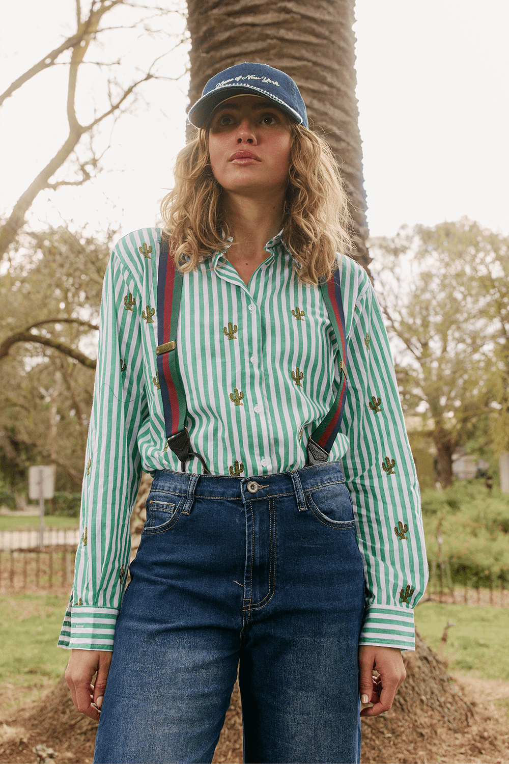 Stripe Cactus Shirt Italian Star