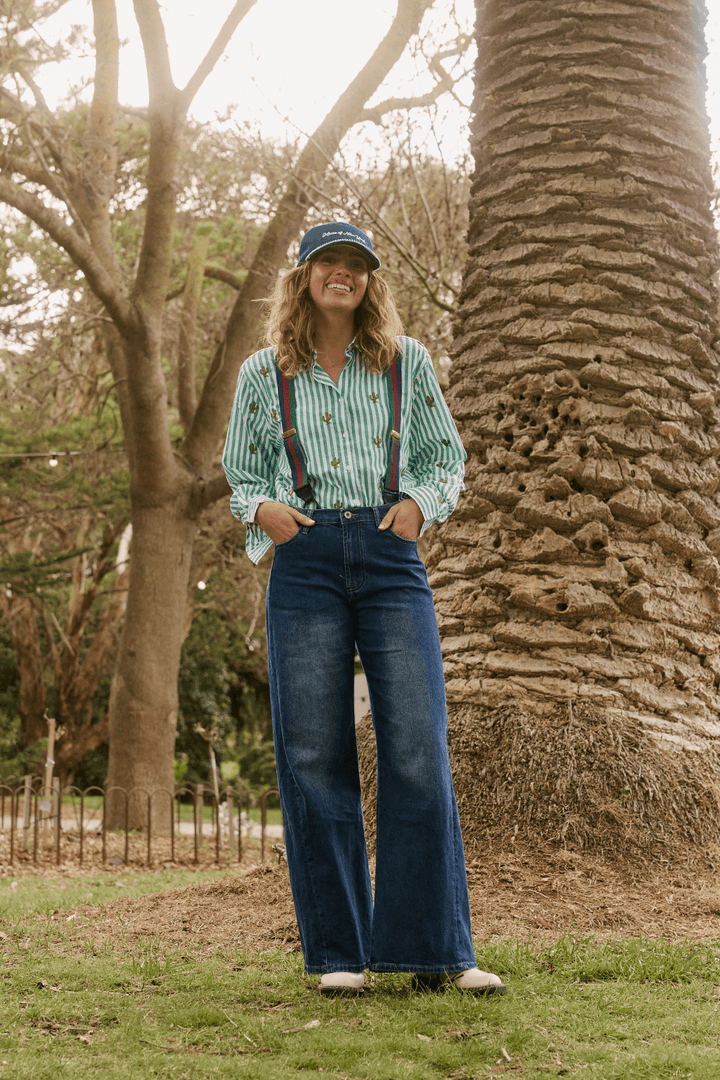 Stripe Cactus Shirt Italian Star