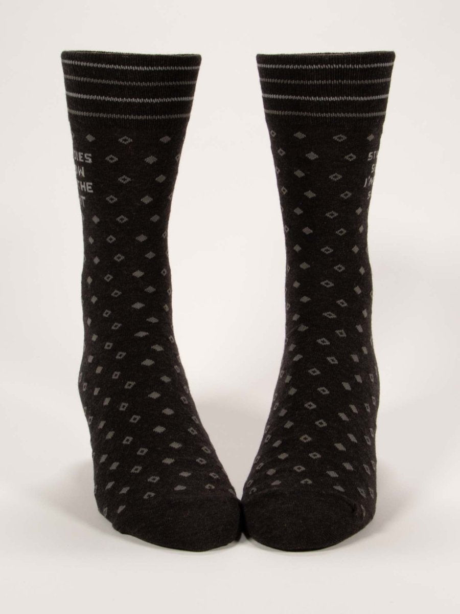 Studies Show I'm The Shit M-Crew Socks Socks Blue Q