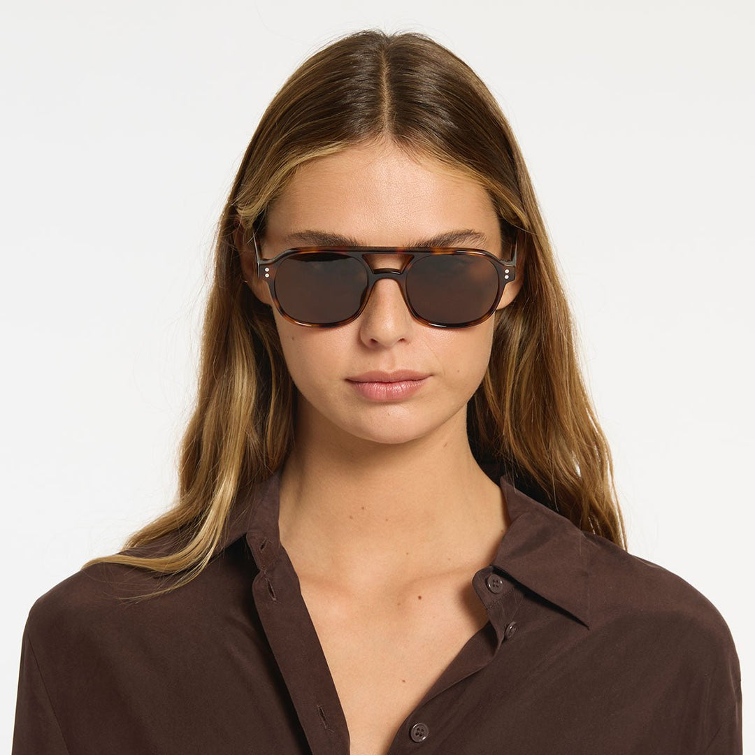 Subliminal Sunglasses - Brown Tort Status Anxiety